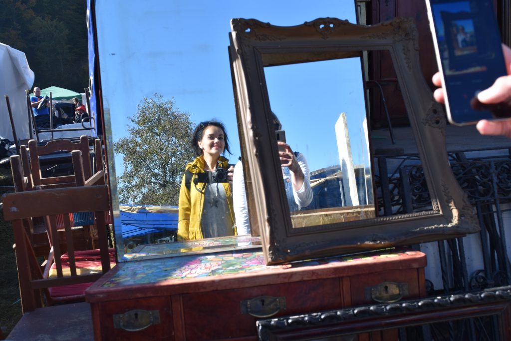 Mirror Shot of Hungarian Women