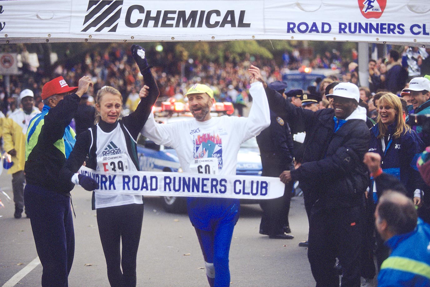 Fred Lebow Finishing New York City Marathon