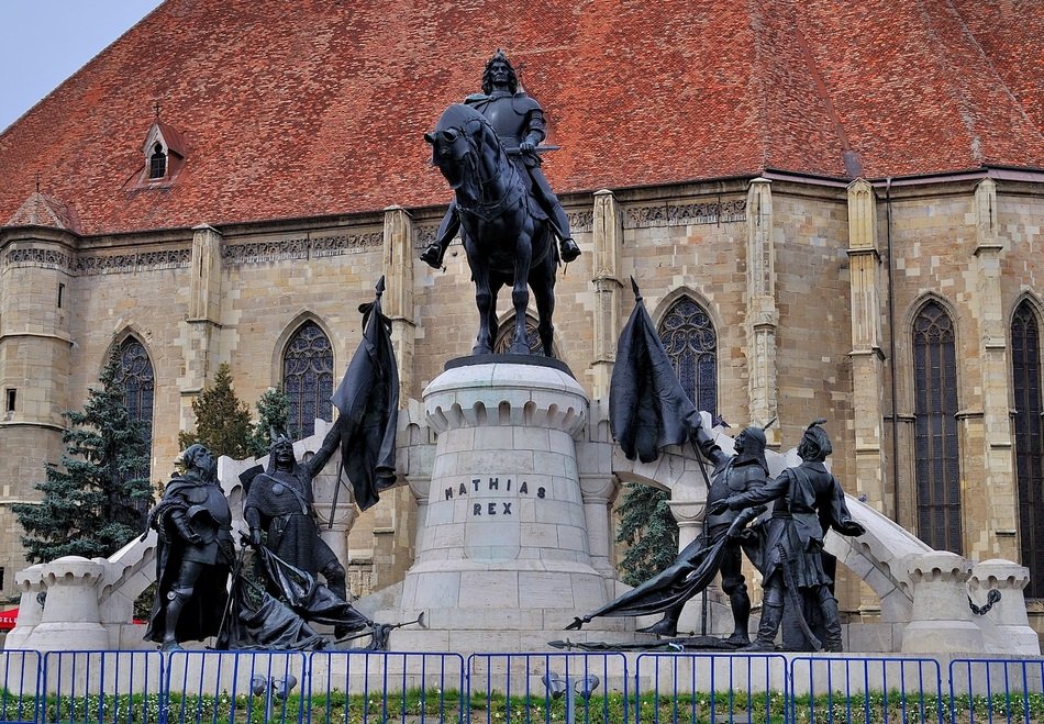 Matthias Corvinus Monument In Cluj Napoca