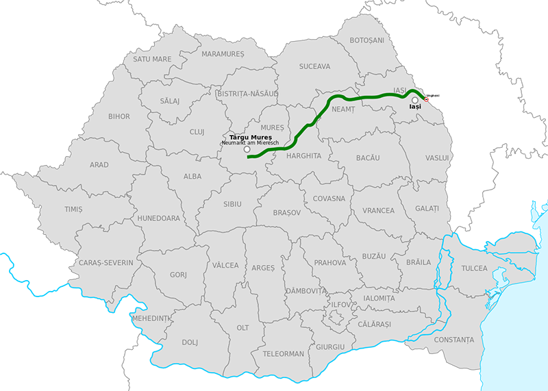 Route of the A8 motorway