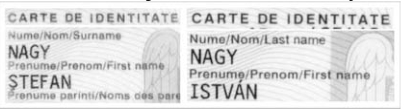 Romanian Name Change ID