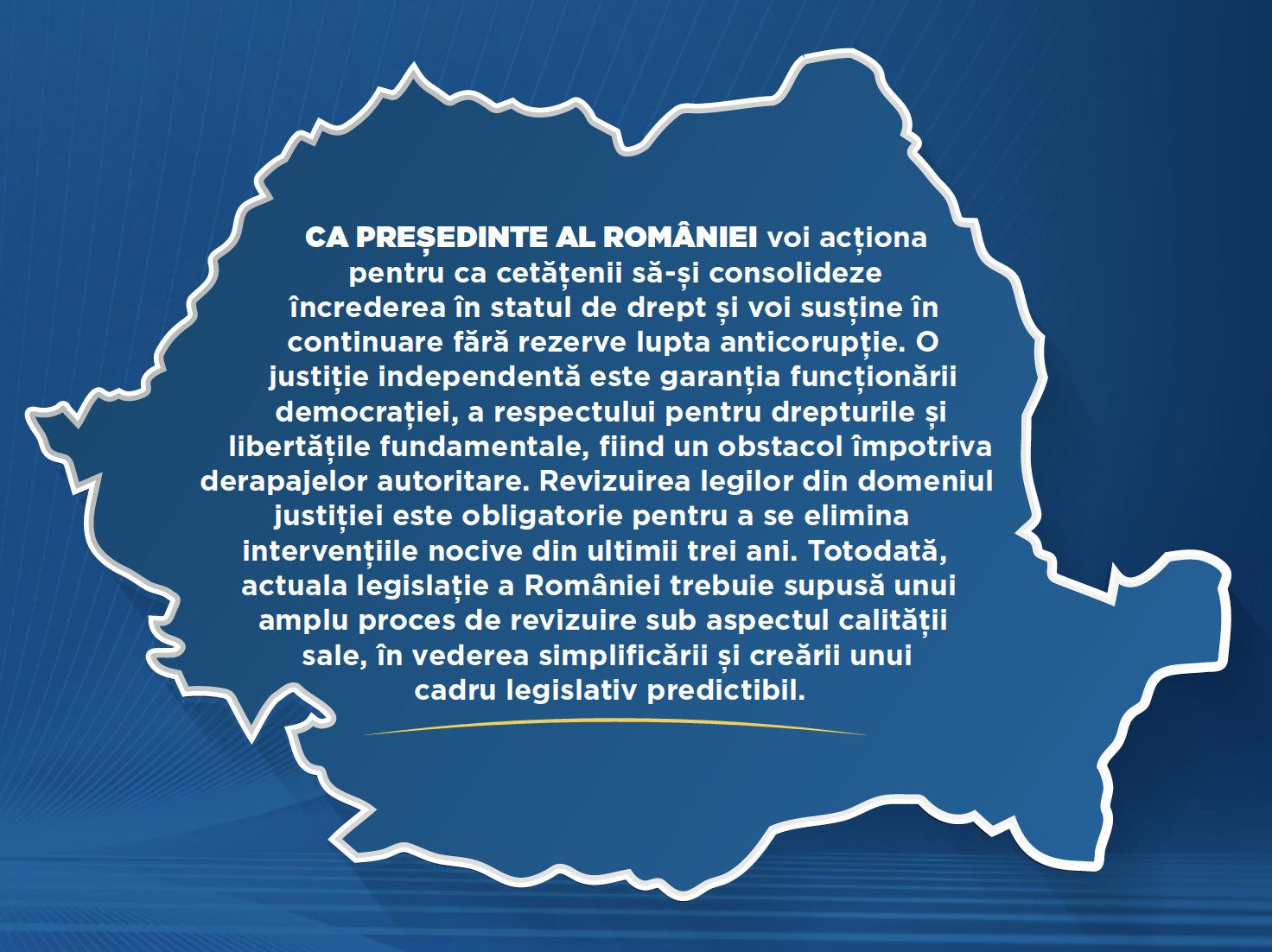 Iohannis' presidential programme