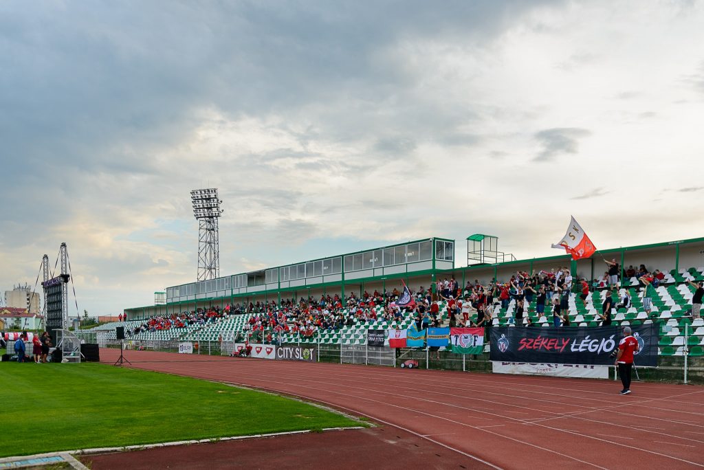 Sepsi OSK fans Watching Game In Home Stadium