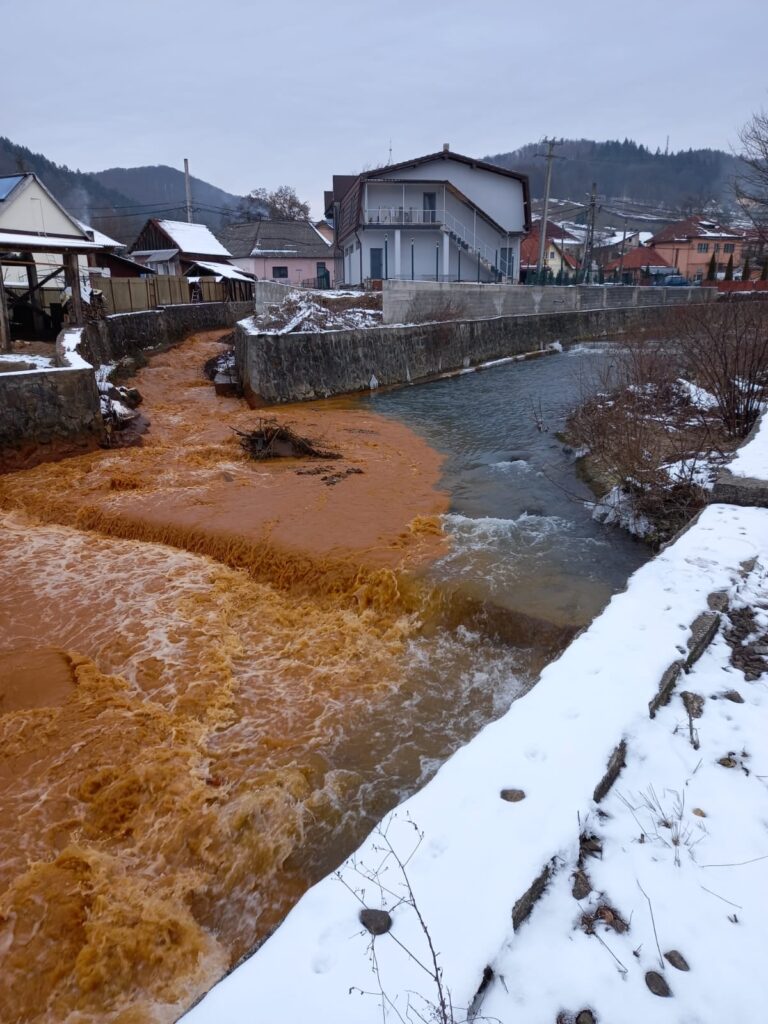 Polluted river